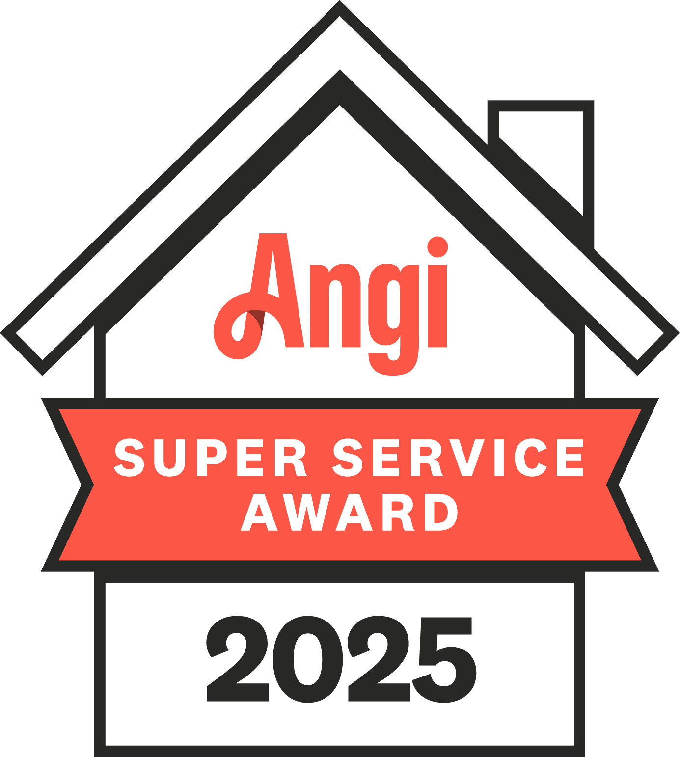 Angi Super Service Award 2025 Logo