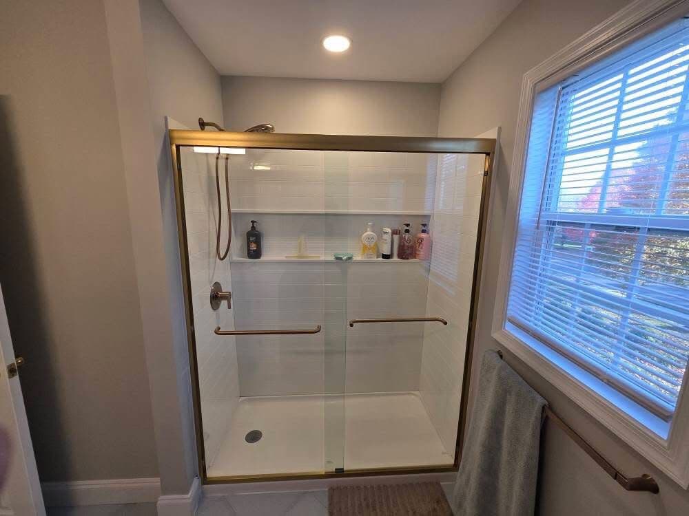 Sleek Transitional Walk-In Shower