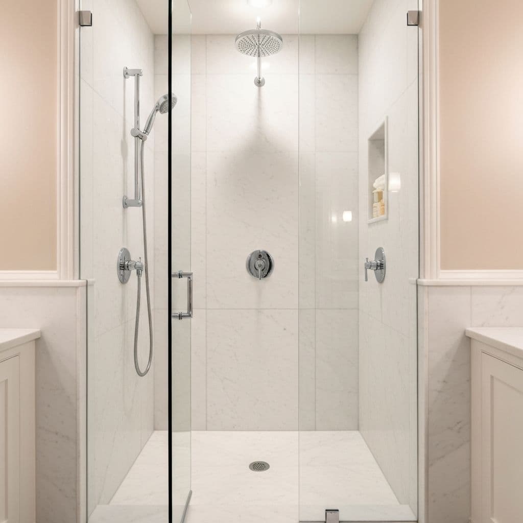 Marble Luxe Shower